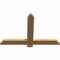 Ekena Millwork Eugene Smooth Timber Gable Bracket, Western Red Cedar, 36"W x 24"H x 1 1/2"D x 3 1/2"F, 16/12 Pitch GBW036X24X0204EUG00SWR - alternate 5